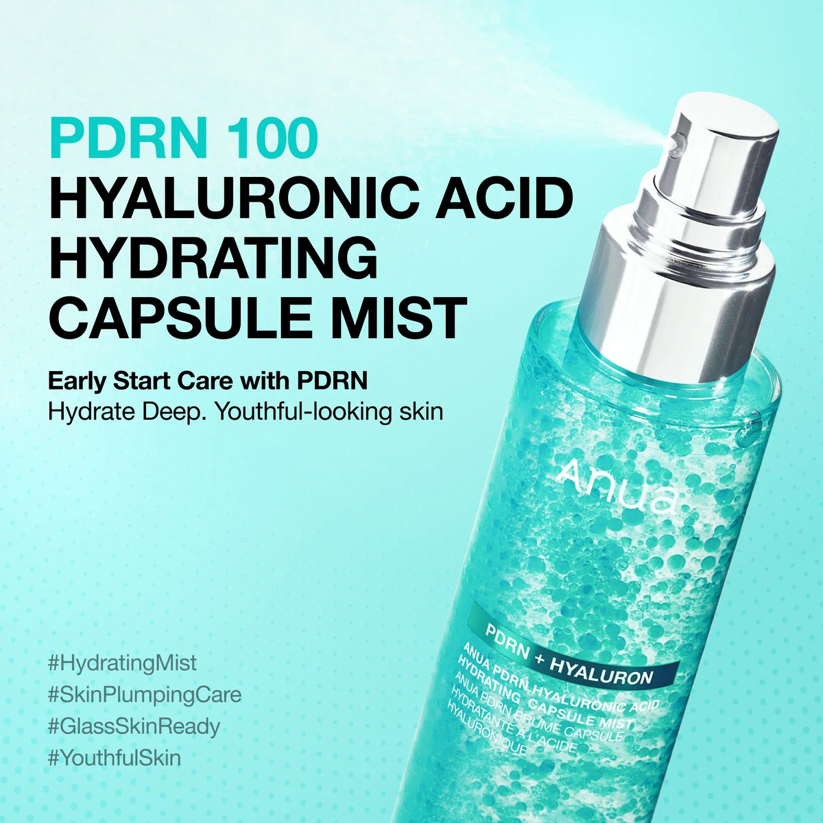 ANUA Spray hydratant Hyaluron + PDRN Dewy Glow Capsule Mist
