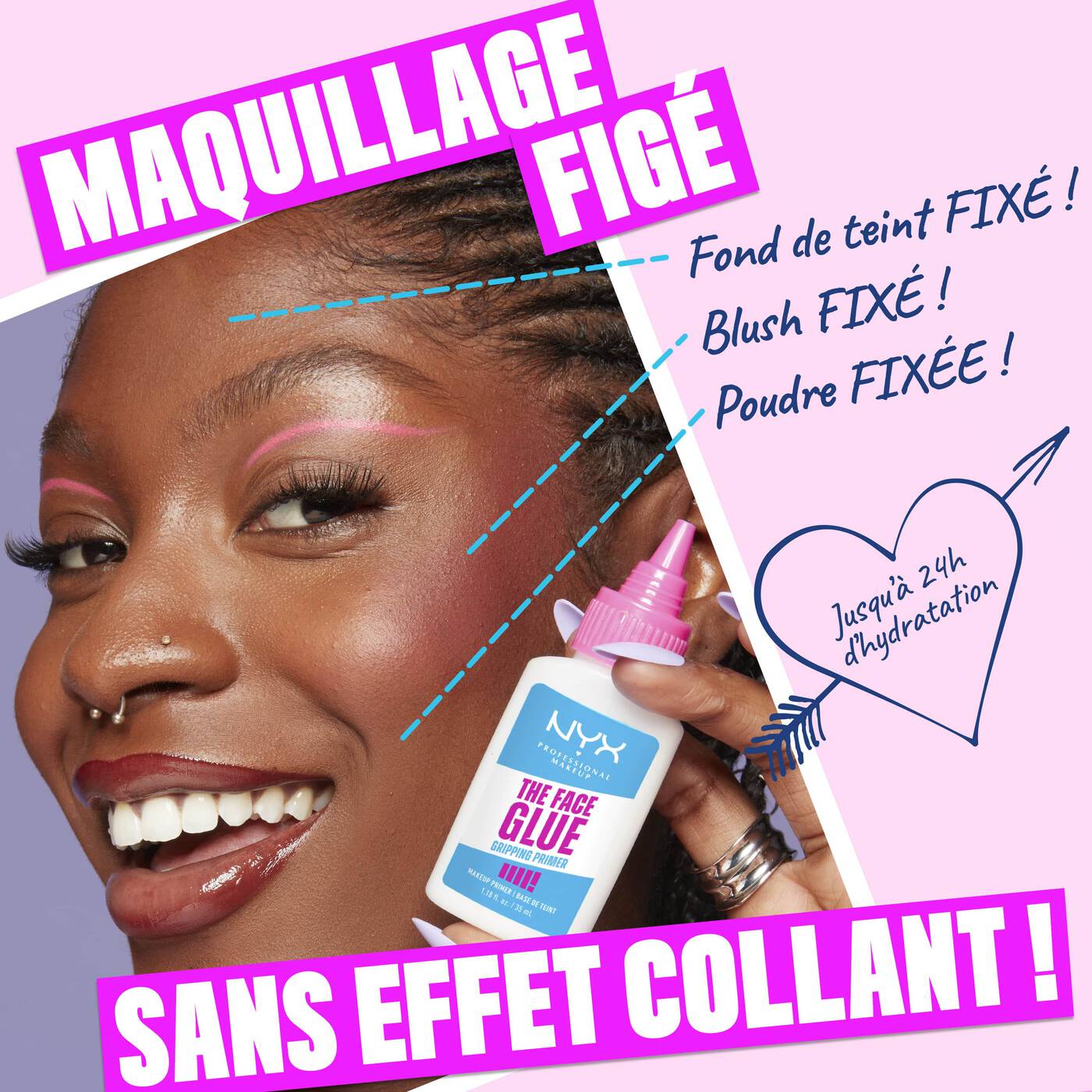 NYX Base de teint fixatrice Face Glue