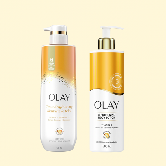 OLAY Pack Gel douche + Lait de corps à la Vitamine C