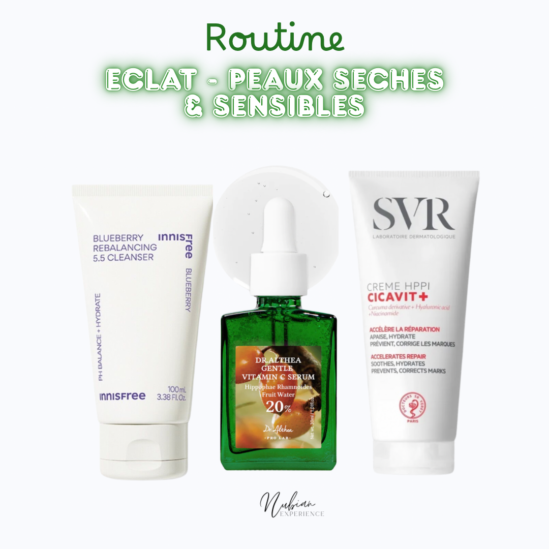 Routine Eclat pour Peaux sèches & Sensibles