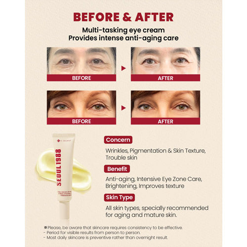 K-SECRET Soin contour des yeux Retinal 4% Liposome + Fermented Bean