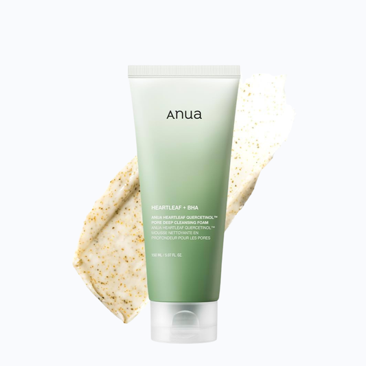 ANUA Mousse nettoyant Hearleaf + BHA Quercetinol