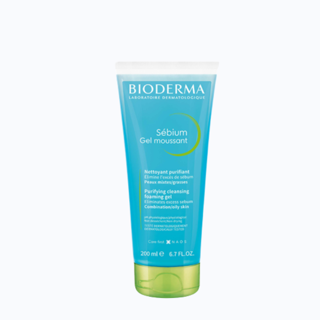 BIODERMA Gel nettoyant purifiant peaux grasses Sébium