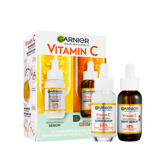 GARNIER Duo Sérum anti-tâches éclat à la vitamine C jour et nuit