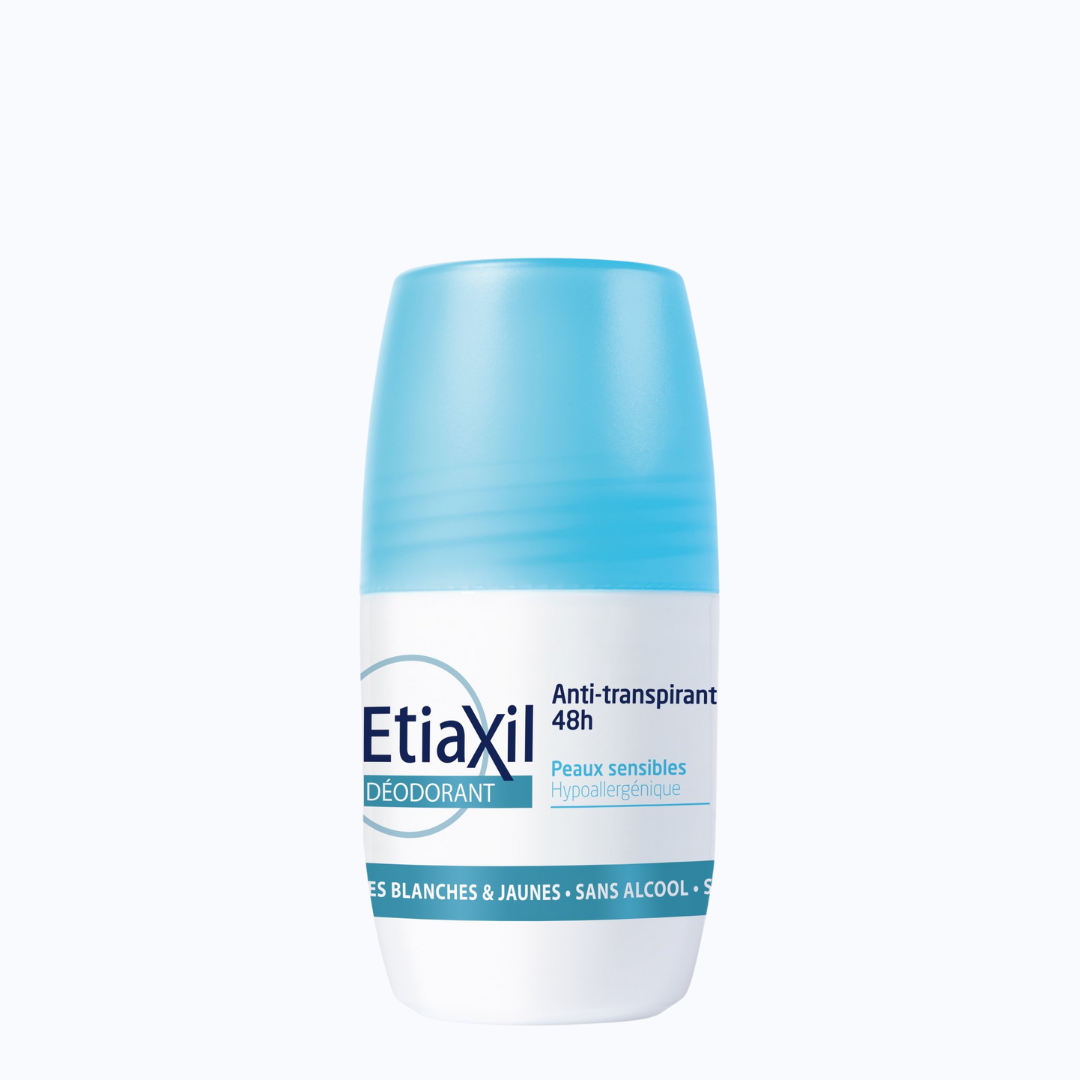 ETIAXIL Déodorant roll-on anti transpirant 48h, sans alcool