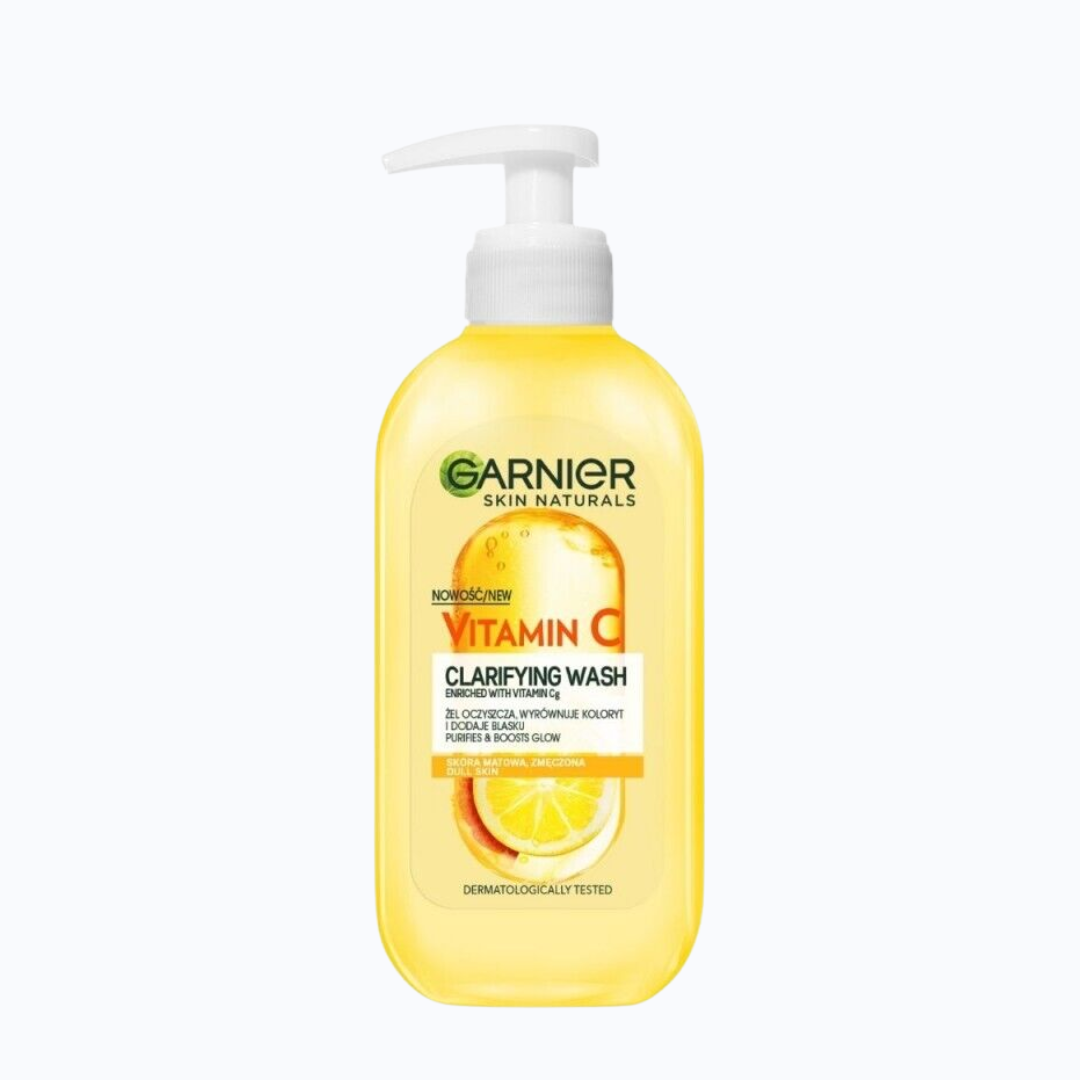 GARNIER Gel nettoyant clarifiant à la vitamine C