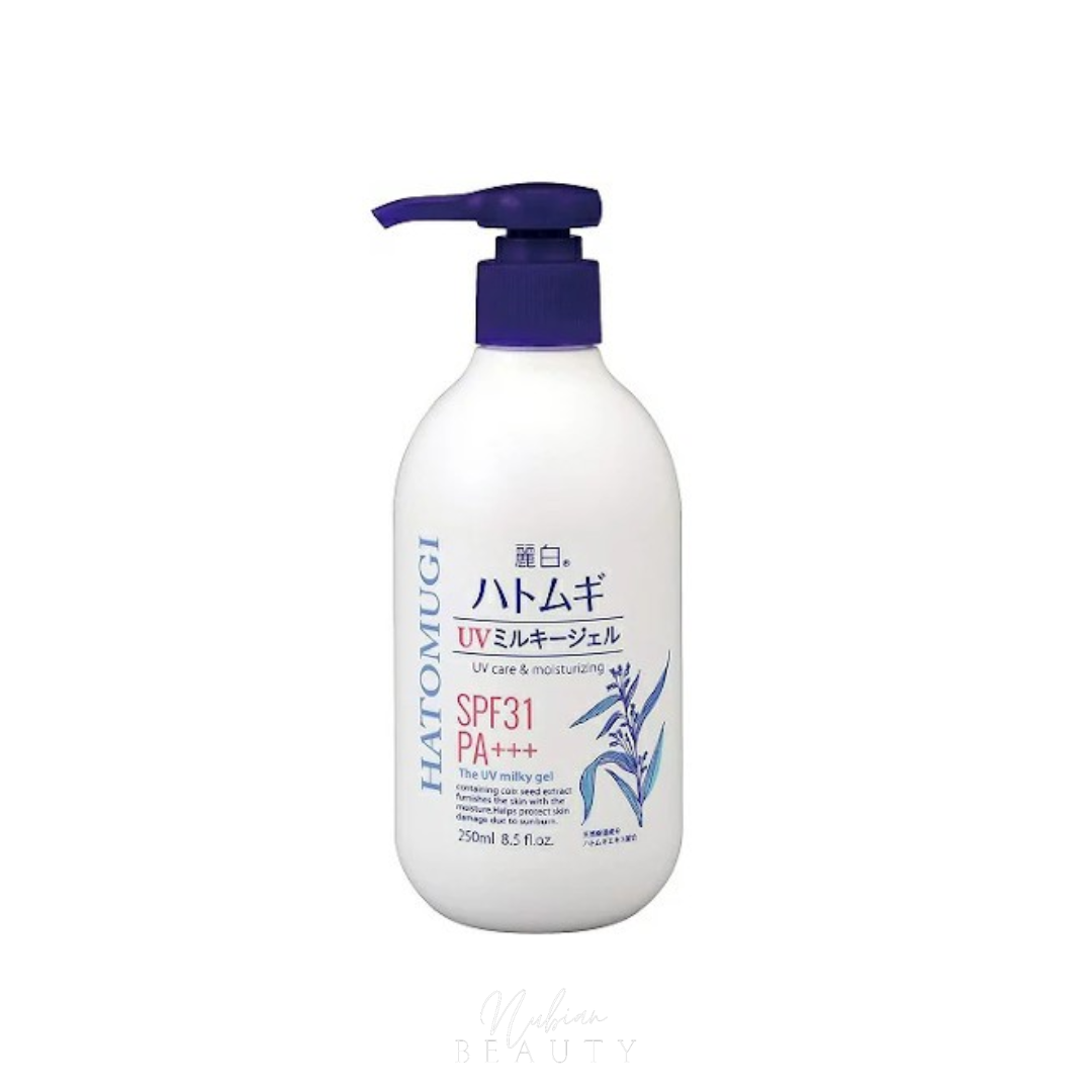 HATOMUGI Lait hydratant solaire SPF31+ PA+++ pour Visage & Corps