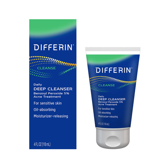 DIFFERIN Nettoyant doux anti-acné au benzoyle Peroxyde et glycérine