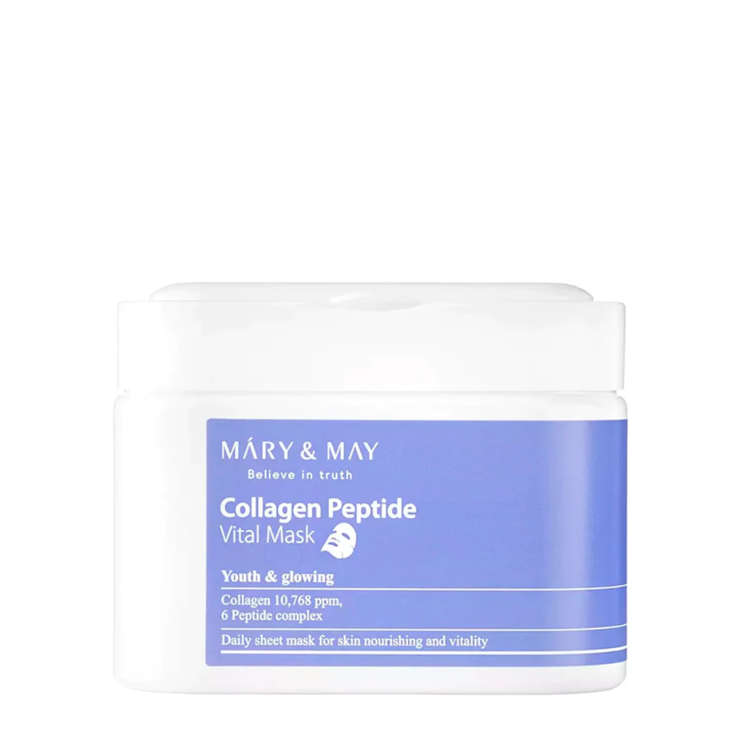 MARY & MAY Pack de masques au Collagène Peptides