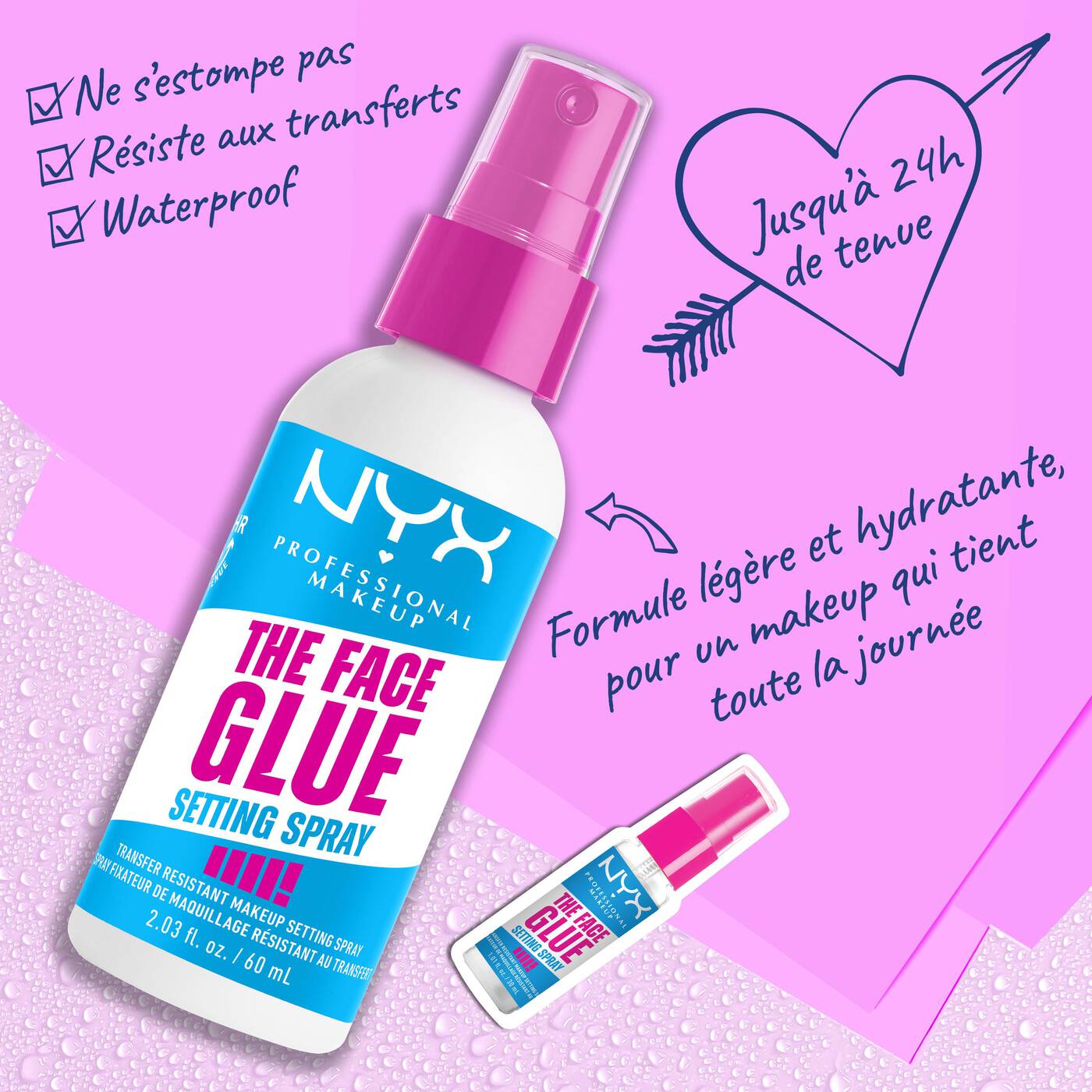 NYX Spray fixateur de maquillage Face Glue