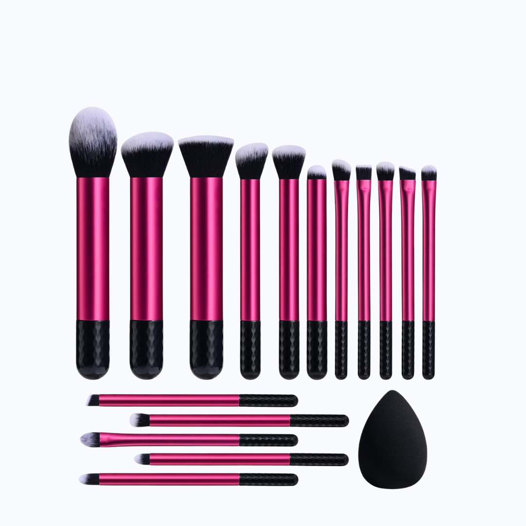 BS-SMALL Coffret de 16 pinceaux + Eponge blender