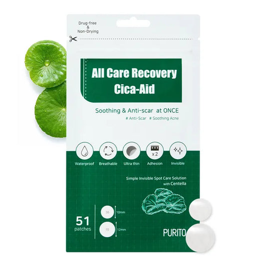 PURITO Patchs anti-boutons All care recovery Cica Aid