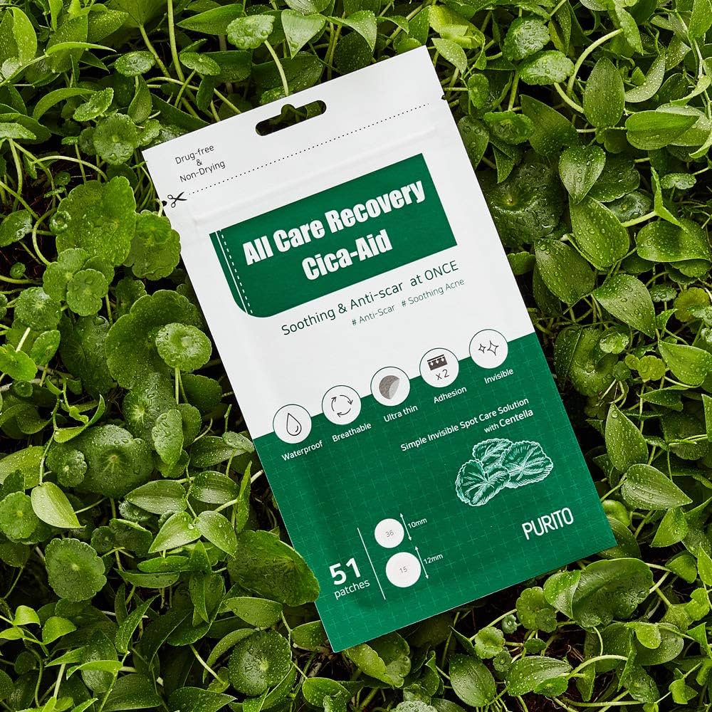 PURITO Patchs anti-boutons All care recovery Cica Aid