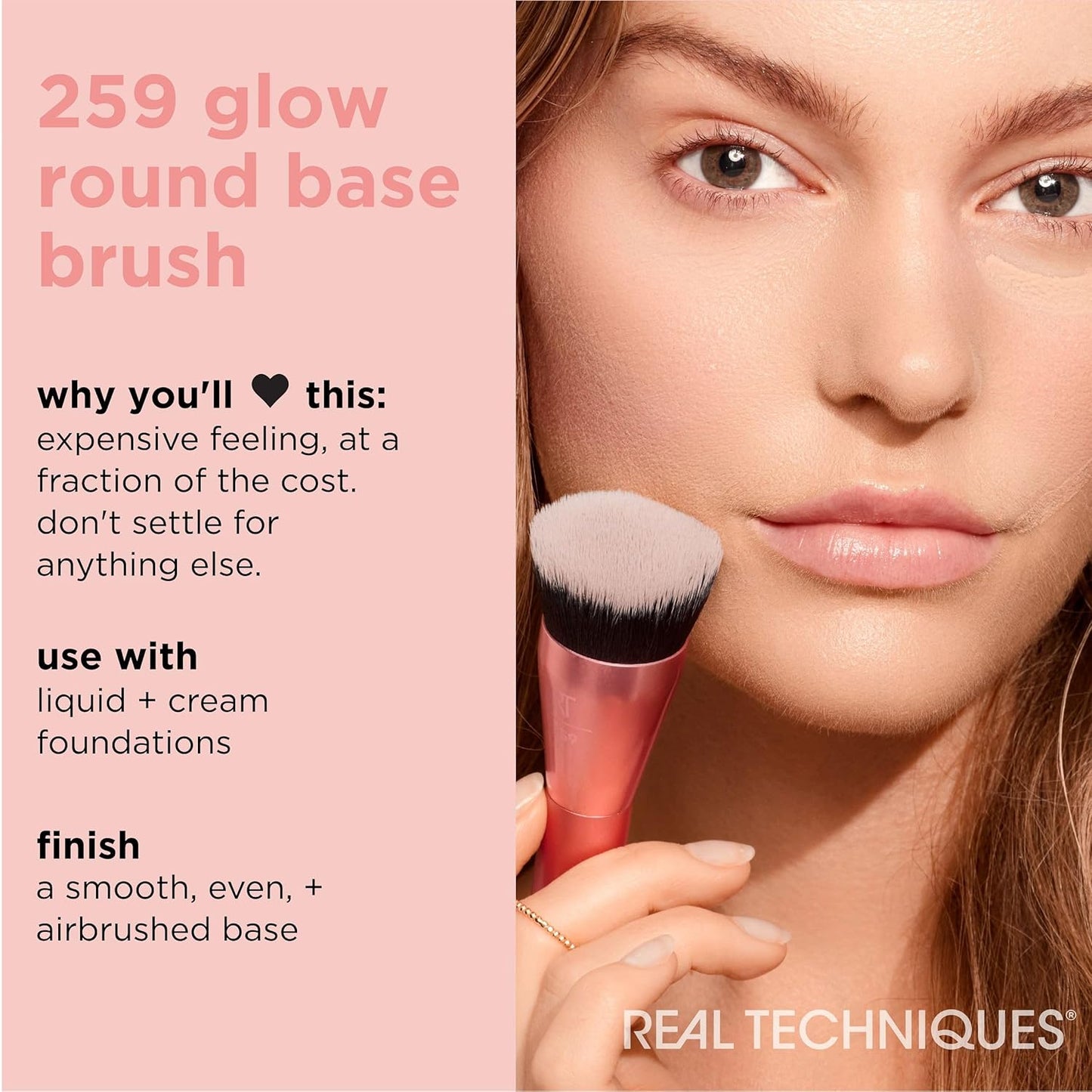 REAL TECHNIQUES Pinceau fond de teint Glow Round