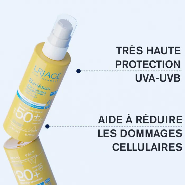 URIAGE Spray Solaire invisible Bariésun SPF 50+ Visage & Corps