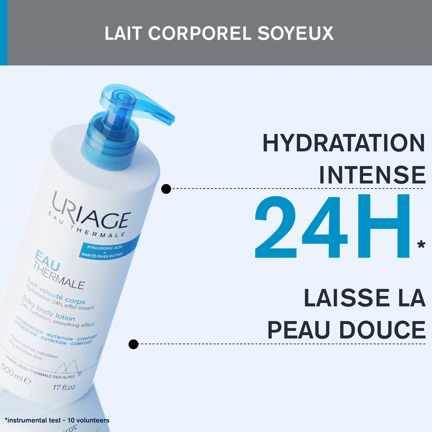 URIAGE Lait velouté Hydratration 24h Eau Thermale