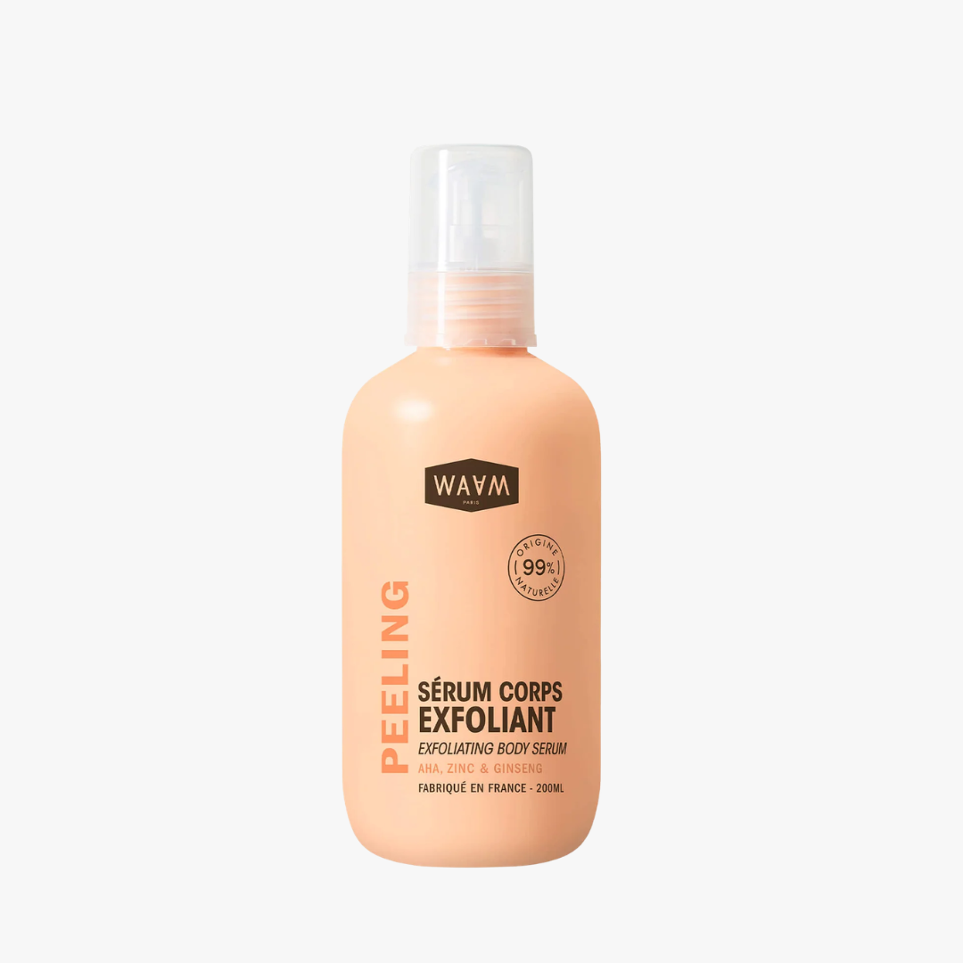 WAAM Sérum corps exfoliant aux AHA, Zinc & Ginseng
