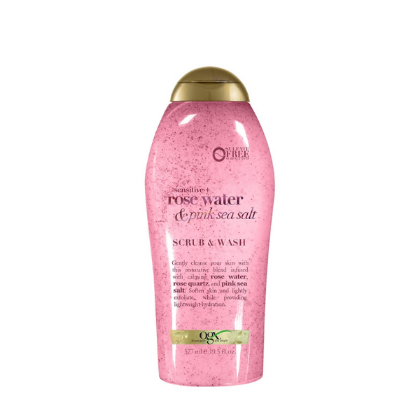 OGX Gel douche gommant hydratant Pink Salt & Rosewater