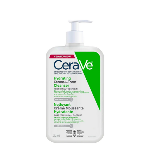 CERAVE Nettoyant créme moussante hydratante Cream-to-foam 473ml