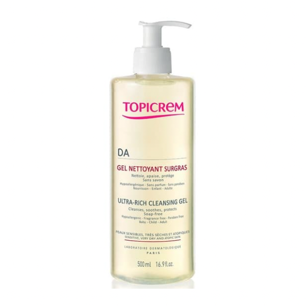 TOPICREM Gel nettoyant surgras DA