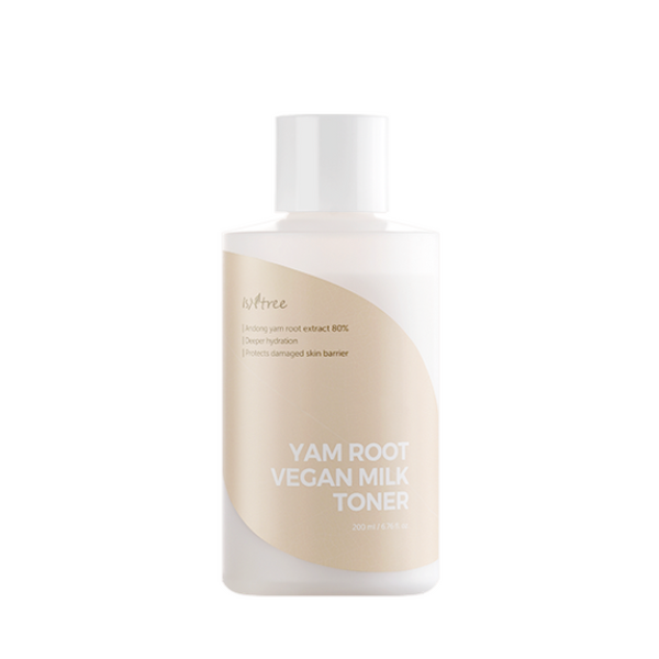 ISNTREE Tonique hydratant repulpant Yam Vegan Root Milk