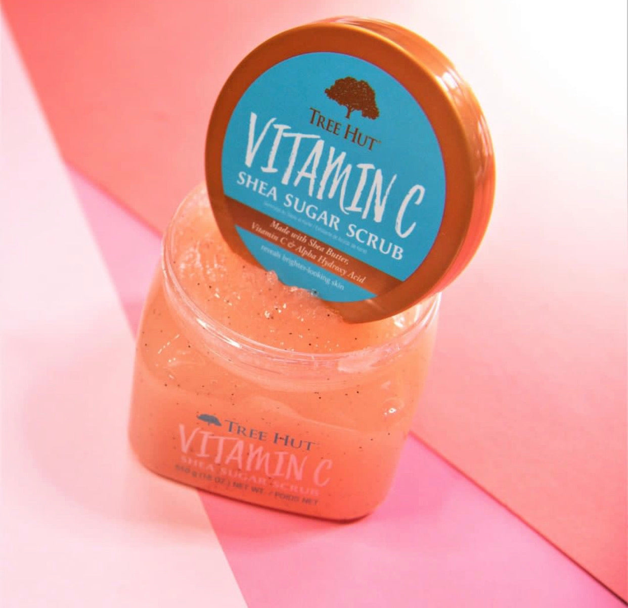TREE HUT Exfoliant au Sucre, Karité, Vitamine C & AHA