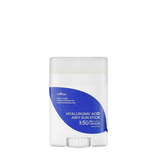 ISNTREE Stick solaire SPF 50 à l'acide hyaluronique Airy Stick