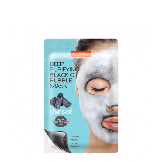 PUREDERM Masque en tissu purifiant au charbon