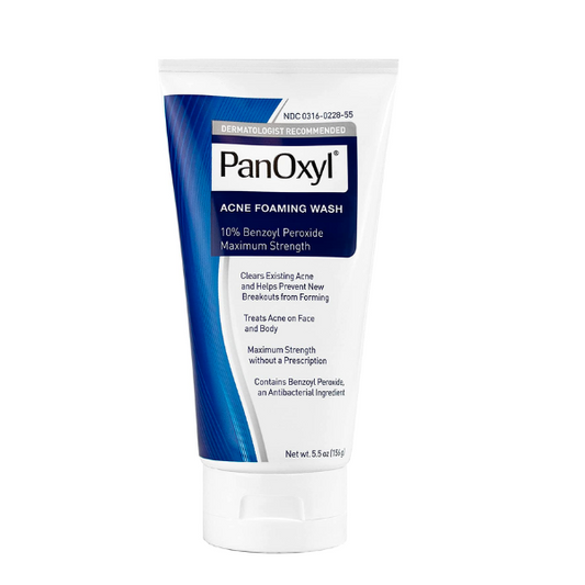 PANOXYL Nettoyant moussant anti-acné au Peroxyde de benzoyle 10%